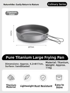 NatureHike | Portable Camping Titanium Pot