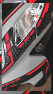 Upper Front Cover Lexi LX 155 Rubber Karet Murah Keren Desain Elegan Aksesoris Sepeda Motor Yamaha