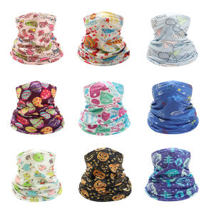 JIFANPAUL | Spring & Autumn Thin Ice Silk Childrens Neck Scarf Cycling Sun Protection Magic Head Scarf