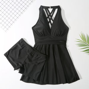 Bộ Đồ Bơi Liền Thân Blue Seal Dành Cho Nữ Mùa Hè 2024 Phong Cách Mới Béo MM Cỡ Lớn Quần Áo Bơi Che Phủ Thịt Apparent Slimming Cho Bé Gái 200 Pound Bồn Tắm Nước Nóng