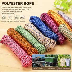 Dây Phơi Quần Áo Bằng Nylon Dày Dặn Di Động 10m Thân Thiện Với Môi Trường Có Thể Tái Sử Dụng Dùng Cho Giặt Giũ Đồ Trải Giường Ban Công Tắm Nắng