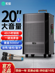 Sony Square Dance Bluetooth Speaker Outdoor Performance Karaoke Dancing Mobile Pull Rod High Volume Shop Special Sound System