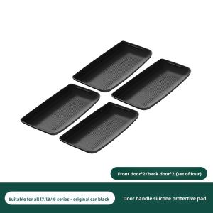 HELLOLEIBOO | Ideal L6L7L8L9 Car Door Handle Silicone Pads Storage Door Groove Mat Interior Decoration Upgrade Modification Accessories