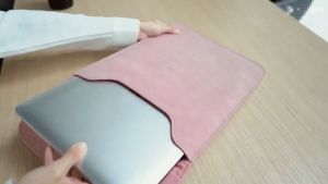 NEO กระเป๋าโน๊ตบุ๊ค กระเป๋าMacbook เคสโน๊ตบุ๊ค เคสแล็ปท็อป ขนาด 12.5 13.3 15.6 นิ้ว กระเป๋าคอมพิวเตอร์ เคสหนังใส่MacBook Slim PU Leather Case Cover for MacBook Air/Pro Laptop 12.5-15.6 inch