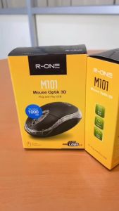 MOUSE USB MURAH R-ONE HITAM, MOUSE OPTIC 3D LAPTOP, DAN MOUSE M101 RESOLUSI 1000 DPI