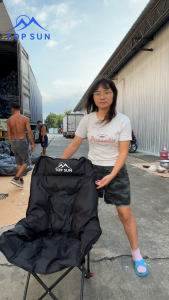 Modern เก้าอี้แคมป์ปิ้ง เก้าอี้พับ เก้าอี้ปรับนอน ได้3ระดับ เก้าอี้โซฟา หลังสูง90ซม. เก้าอี้สนาม เก้าอี้พับ เก้าอี้