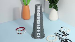 PHYHOO | PHYHOO Bracelet Sizer Measuring Tool 6 Section Display Stand with Size Markings 5-9 Inch for DIY Jewelry Making and Bead Storage