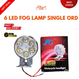 Genuine Apyong 6 LED Fog Lamp Single ORD With Mounting Bracket And Wiring For Motors Universal
