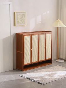 ORZE ตู้รองเท้า ตู้รองเท้า ความจุขนาดใหญ่ 120*32*94ซม สามารถเก็บรองเท้าได้ 42 คู่ ฟอร์มาลดีไฮด์ฟรี จะไม่เกิดเชื้อรา ระบายอากาศและป้องกันกลิ่น การควบคุมศัตรูพืช ป้องกันความชื้น ตู้รองเท้าไม้หลายชั้น