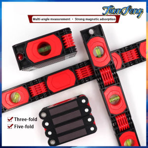 Home portable multi-functional 3/5 fold precision level instrument