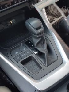 Thép Không Gỉ Xe Gear Shift Panel Frame Knob Trim Cover Sticker Cho Toyota RAV4 XA50 Hybrid 2019-2024 Nội Thất Mouldings Phụ Kiện