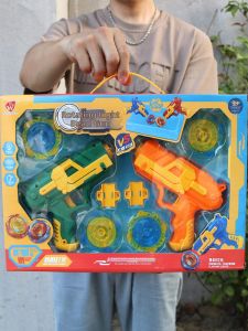 Light-up Rotating Gyro Launcher Toy