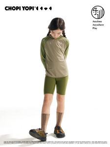 chopiyopi | Sun Protection Quick-Dry Long-Sleeve Color Block Girls Top