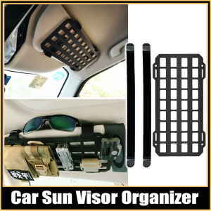 Molle Car Sun Visor Organizer ABS Plastic Vehicle Hanging Board Frame Storage Interior Decoration Accessories