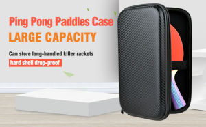 Ping Pong Paddles Case - EVA Hard Shell Table Tennis Paddle Storage Bag for 2 Paddles & Multiple Balls  Waterproof Great Quality Table Tennis Case