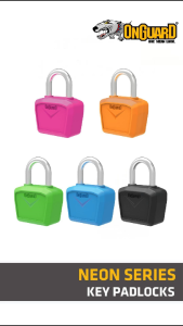 OnGuard Neon Series Key Padlock (8240)