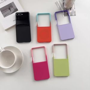 Gradient Color Hard PC For Magsafe Magnetic Phone Case For Samsung Galaxy Z Flip 8 7 6 5 4 3 Shockproof Protective Shell Cover