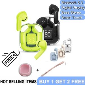 KEBIDU【Buy 1 Get 2】T6 TWS Wireless Bluetooth 5.0 Earbuds ENC Gaming Headsets Noise Reduction Mic Stereo Headphones with LED Display Earphone
