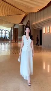 เซ็ททำงานออกงานสีขาว ใส่ทำบุญ ใส่ออกงานได้