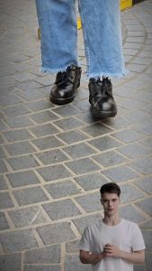 ร้องเท้าเซฟตี้ รองเท้านิรภัย Pangolin(แพงโกลิน) พื้นยางหล่อ(Rubber) แบบหุ้มส้น รุ่น9501R สีดำ