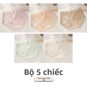 Quần lót nữ MiiOW tam giác mỏng lụa băng không đường may kháng khuẩn cạp vừa