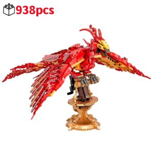 Creative Fire Phoenix Animal Brick Construction - STEM Learning Toy Assembly & Kids Gift Idea