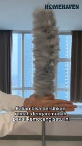 Kemoceng Microfiber Adjustable Panjang 280cm: Pembersih Langit-Langit & Pembersih Debu