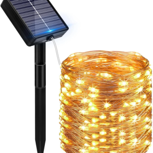 Peasur 10m/100 LED Outdoor Solar String Lights Solar Lights LED Outdoor Garden Solar Christmas Light Solar Garden String Light for Outdoor Decoration