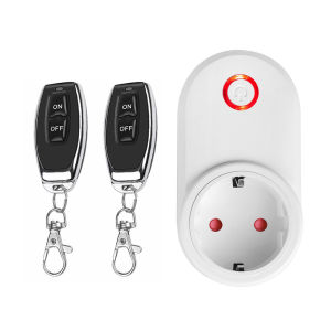 kebidumei | 433Mhz Wireless Remote Control Socket Smart EU FR Plug Remote Power Outlet 15A 220V for Home Appliance Light Fan