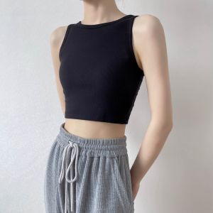 เสื้อกั๊กแขนกุดคอตุ่มโมดอลสำหรับผู้หญิง เสื้อผ้าทำงานแขนกุดแบบสวมหัว ทรงเข้ารูป ระบายอากาศได้ดี สำหรับวัยรุ่นและนักเรียน