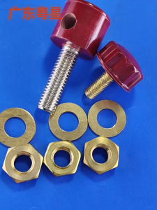 Bộ Cọc đồng nguyên chất M10 JS-633. khối đấu nối nguồn 200A chịu dòng điện lớn.