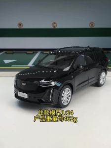 MAKEDA | 1:24 Cadillac XT6 Alloy Diecast Car Model Pull Back with Light & Sound 4S Store Display Ornament Premium Gift for Boyfriend