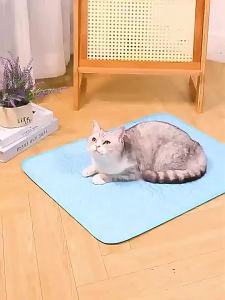 2026 Upgraded Ice-Cool Summer Pet Cooling Mat and Bed Sweat-Absorbent Fabric Available in 4 Sizes for Small Medium and Large Pet