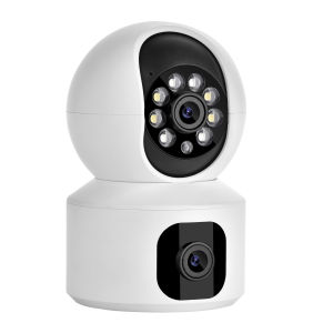 ICSEE XM R11 Dual Lens HD 1080P CCTV Camera Wifi Motion Detection Night Vision Indoor Two Way Audio Security CCTV