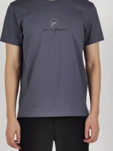 Mens Fashion Summer round Neck Short Sleeve T-Shirt Solid Color Versatile Cotton Modern Style Casual Wear All Match Tee