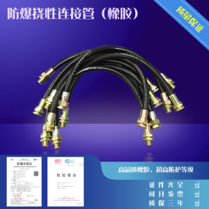 Explosion-Proof Flexible Connection Pipe Threaded Pipe Flexible Soft Tube Explosion-Proof Bending Pipe Rubber Chemical Resistant