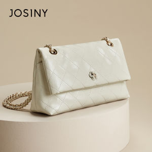 Fashionable Retro Diamond Grid Chain Underarm Bag for Women Commuter Bag Josiny 2025 New Style Medium Hardness Single Shoulder