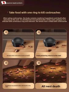 MONLEYTA | Japanese Roach Killer Non-Toxic Household Kitchen Full Nest Roach Eliminator One Shot Solution For Ant Infestation