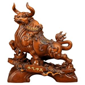 Ji Shanyuan | Trang Trí Bò May Mắn Tăng Vận Khí