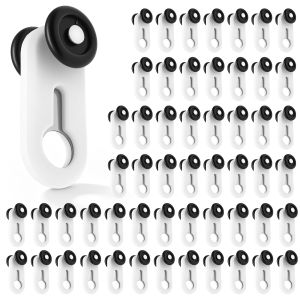 Curtain Track Rollers 50PCS Replacement Gliders Quiet Sliding Hooks For Ceiling Wall Mounted Curtain Rails Home Office Bedroom