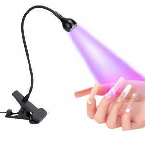 Professional Gel Nail Dryer Lamp 3W Flexible Gooseneck LED Nail Light for Quick Drying and Polish Curing