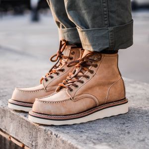Genuine Leather Mad Horse Leather Vintage Work Boots