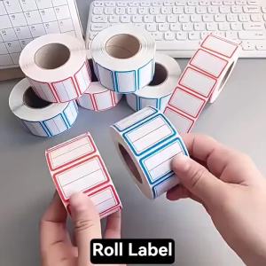 Colorful Plain Name Tag Labels 1000 Stickers Name Tag Stickers 3 1/2X2 1/4 Name Labels for Office Meeting School and Home