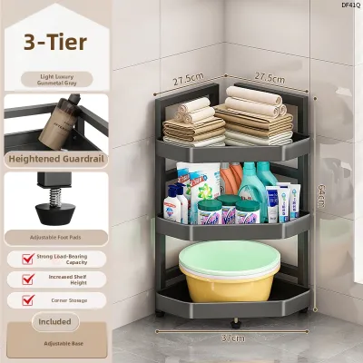 JIAJIESHI | Multifunctional Corner Bathroom Storage Rack