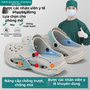 TZLDN | Non-slip Anti-odor Operating Room Clogs for Men Summer Design with Thick Sole and Arch Support