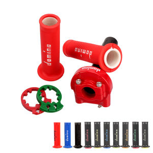 Motorcycle Dirt Pit Bike 7/8 "22MM Handlebar Accelerator Handle Double Line Throttle ATV Racing Motocross Gel Rubber Domino Grip