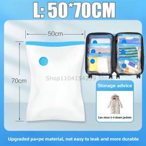 Vacuum Storage Bags Vacuum Seal Bag Space Saving Bags for Comforters Clothes Pillow Bedding Blanket Storage