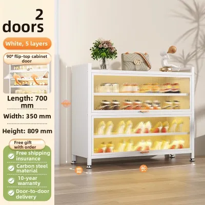 DIBIOU | Steel Dustproof Large Capacity Shoe Cabinet
