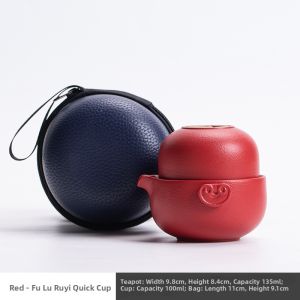 Portableraw Ceramic Tea Set Teapot and Cup