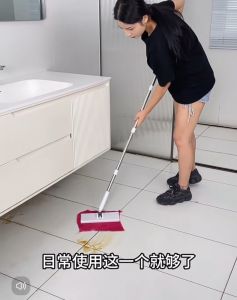 face Towel Mop Lazy People Hand-Free Money-Saving Mop Dedicated Secondary Use Can Clip Cloth Type Wet Dry Mop Dust Removal 25*125CM